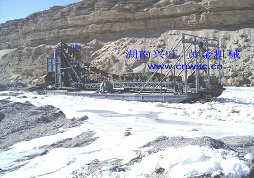 高海拔、高寒凍土礦區，采金船